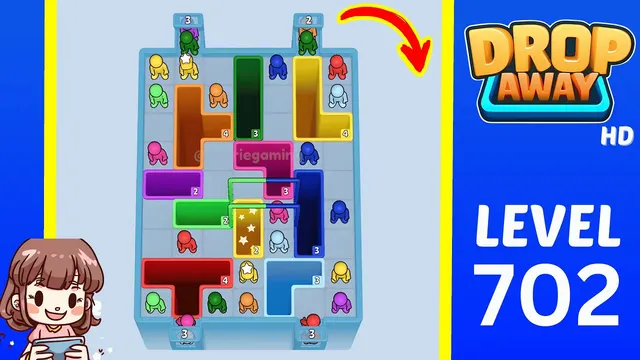 Drop Away Level 702 - Walkthrough and solution guide