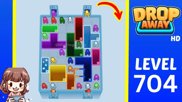 Drop Away Level 704 - Walkthrough and solution guide