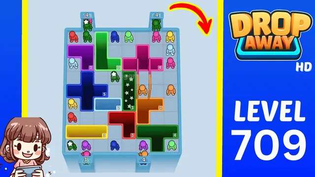 Drop Away Level 709 - Walkthrough and solution guide