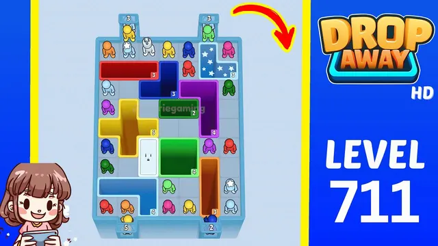 Drop Away Level 711 - Walkthrough and solution guide