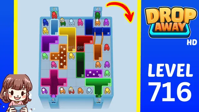 Drop Away Level 716 - Walkthrough and solution guide