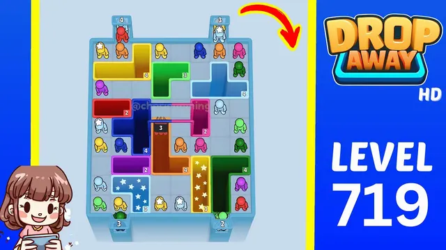 Drop Away Level 719 - Walkthrough and solution guide