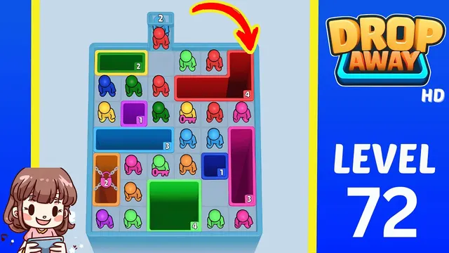 Drop Away Level 72 - Walkthrough and solution guide