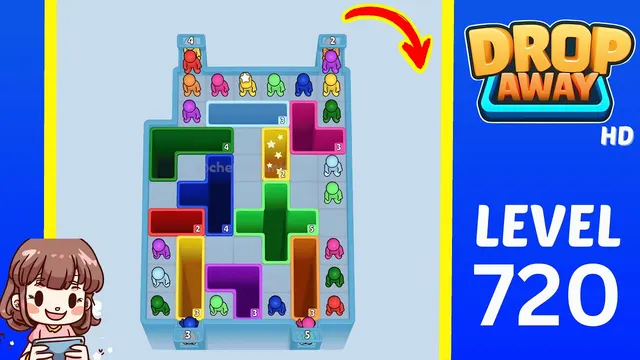 Drop Away Level 720 - Walkthrough and solution guide