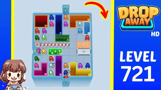 Drop Away Level 721 - Walkthrough and solution guide