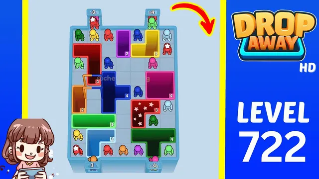 Drop Away Level 722 - Walkthrough and solution guide