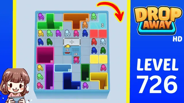 Drop Away Level 726 - Walkthrough and solution guide