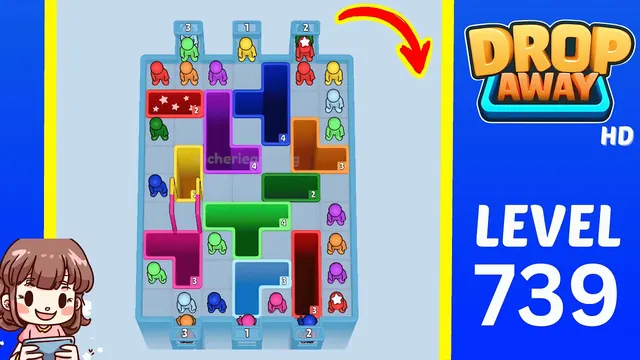Drop Away Level 739 - Walkthrough and solution guide
