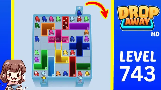 Drop Away Level 743 - Walkthrough and solution guide