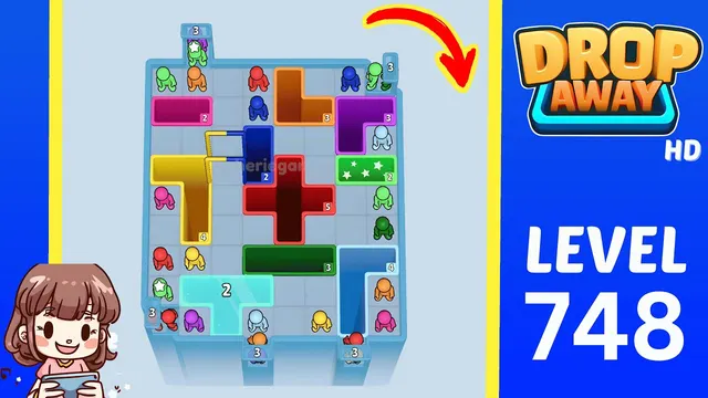 Drop Away Level 748 - Walkthrough and solution guide
