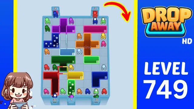Drop Away Level 749 - Walkthrough and solution guide