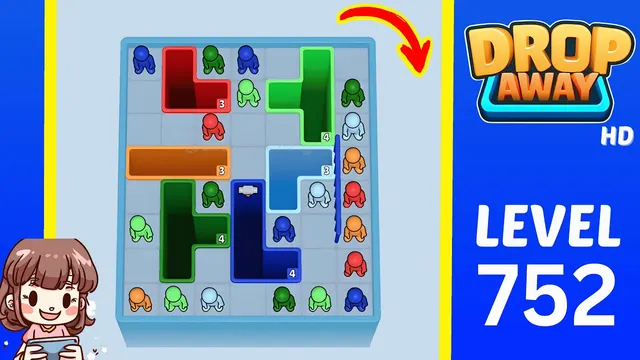 Drop Away Level 752 - Walkthrough and solution guide
