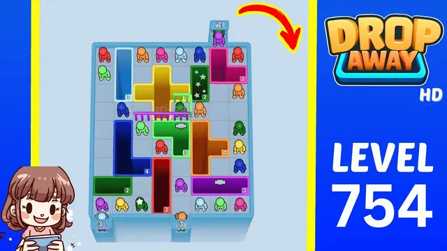 Drop Away Level 754 - Walkthrough and solution guide