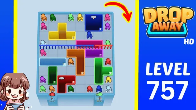 Drop Away Level 757 - Walkthrough and solution guide
