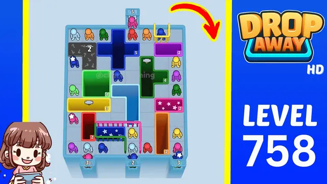 Drop Away Level 758 - Walkthrough and solution guide