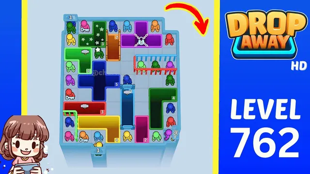 Drop Away Level 762 - Walkthrough and solution guide