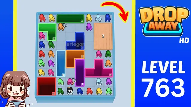Drop Away Level 763 - Walkthrough and solution guide