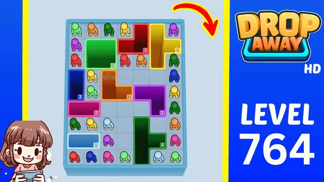 Drop Away Level 764 - Walkthrough and solution guide