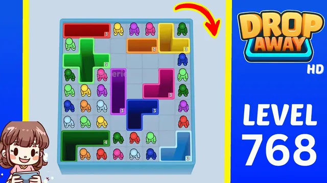 Drop Away Level 768 - Walkthrough and solution guide