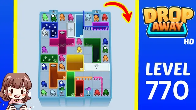 Drop Away Level 770 - Walkthrough and solution guide