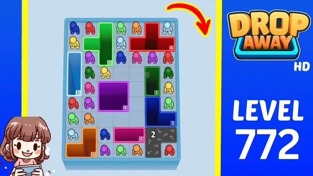 Drop Away Level 772 - Walkthrough and solution guide