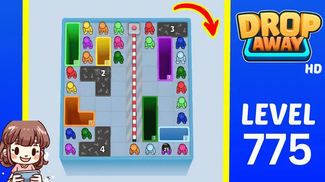 Drop Away Level 775 - Walkthrough and solution guide