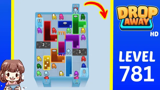 Drop Away Level 781 - Walkthrough and solution guide
