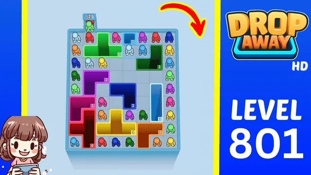 Drop Away Level 801 - Walkthrough and solution guide