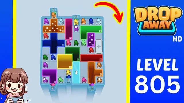 Drop Away Level 805 - Walkthrough and solution guide