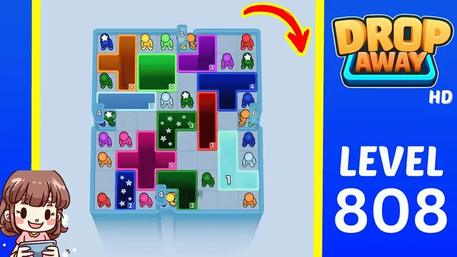Drop Away Level 808 - Walkthrough and solution guide