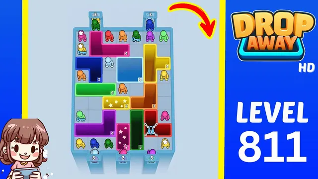Drop Away Level 811 - Walkthrough and solution guide