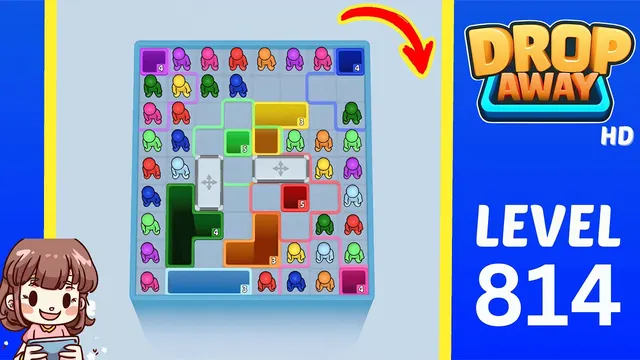 Drop Away Level 814 - Walkthrough and solution guide
