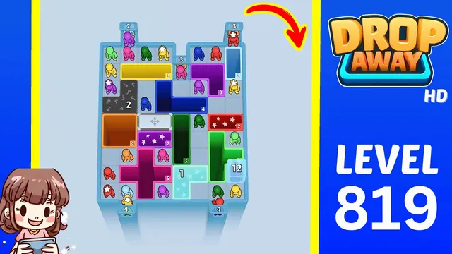 Drop Away Level 819 - Walkthrough and solution guide