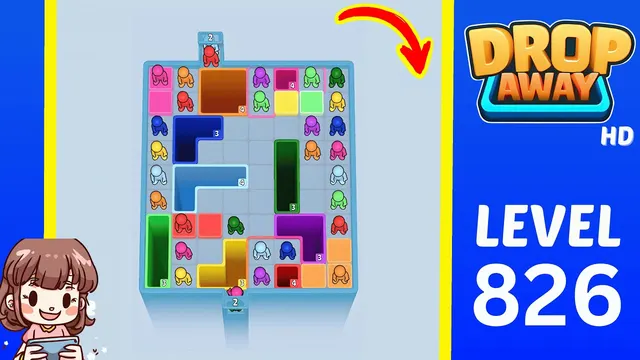 Drop Away Level 826 - Walkthrough and solution guide