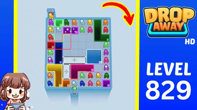Drop Away Level 829 - Walkthrough and solution guide