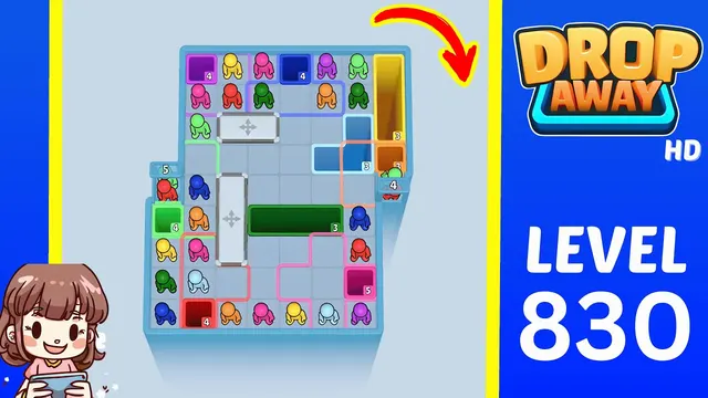 Drop Away Level 830 - Walkthrough and solution guide
