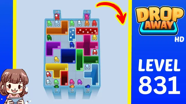 Drop Away Level 831 - Walkthrough and solution guide