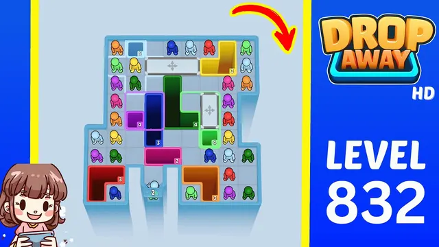 Drop Away Level 832 - Walkthrough and solution guide