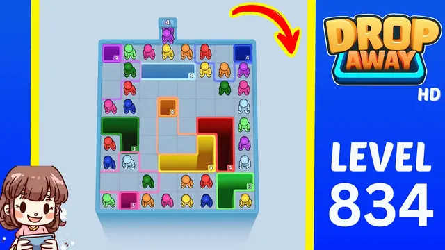 Drop Away Level 834 - Walkthrough and solution guide