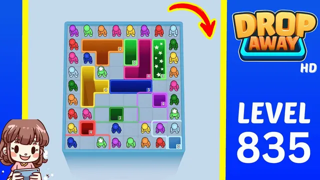 Drop Away Level 835 - Walkthrough and solution guide