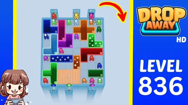 Drop Away Level 836 - Walkthrough and solution guide