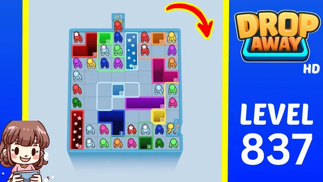 Drop Away Level 837 - Walkthrough and solution guide