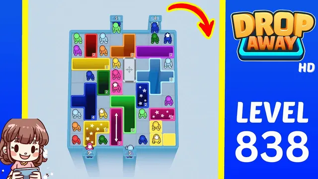 Drop Away Level 838 - Walkthrough and solution guide