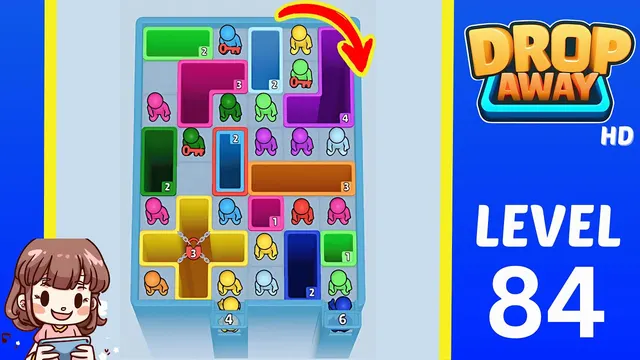 Drop Away Level 84 - Walkthrough and solution guide