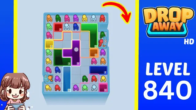 Drop Away Level 840 - Walkthrough and solution guide