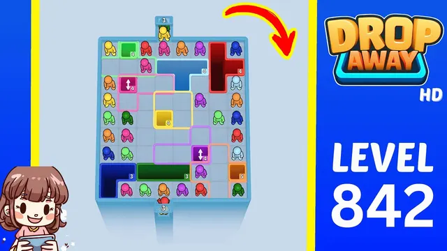 Drop Away Level 842 - Walkthrough and solution guide
