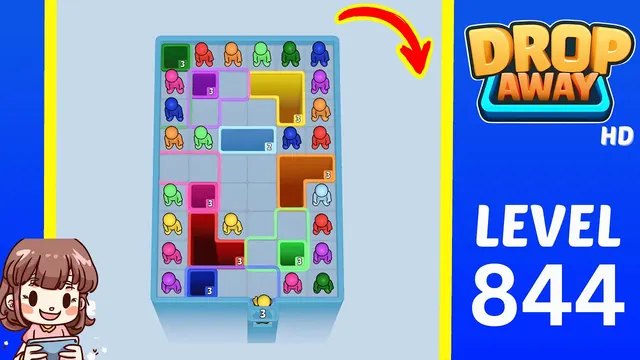 Drop Away Level 844 - Walkthrough and solution guide
