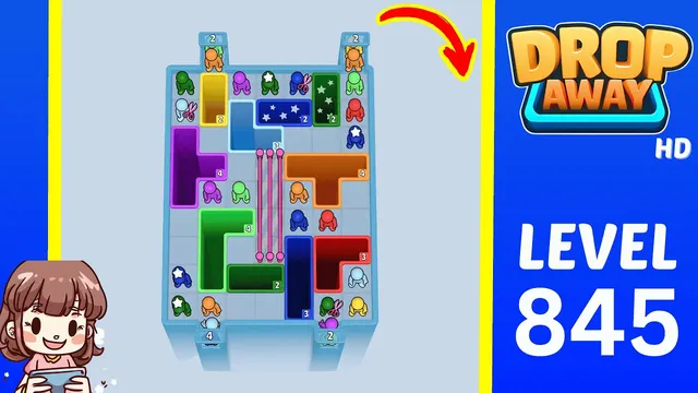 Drop Away Level 845 - Walkthrough and solution guide