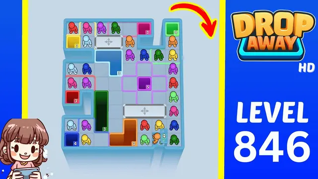 Drop Away Level 846 - Walkthrough and solution guide
