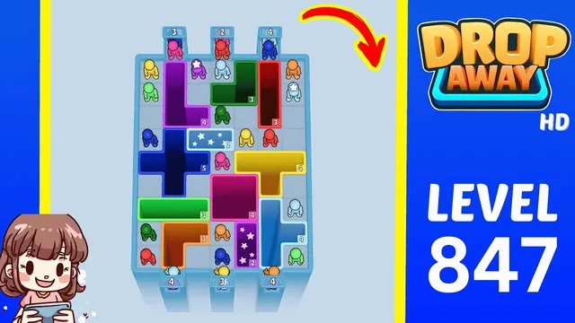 Drop Away Level 847 - Walkthrough and solution guide